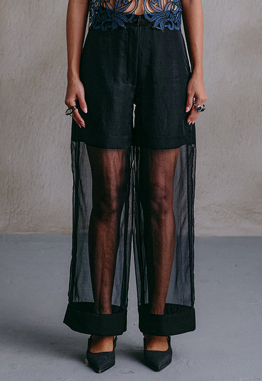 Sheer Panel Pant