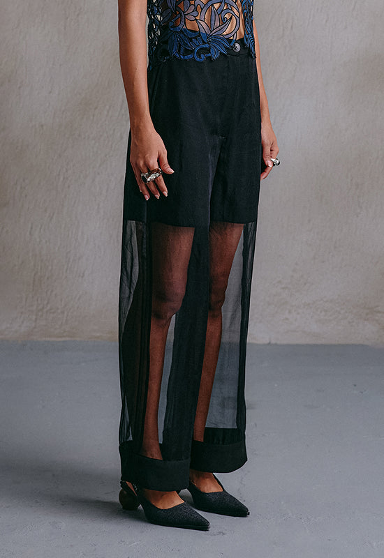 Sheer Panel Pant