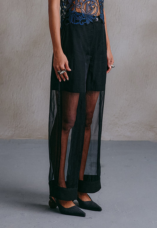 Sheer Panel Pant