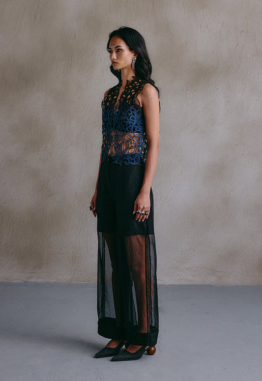 Sheer Panel Pant