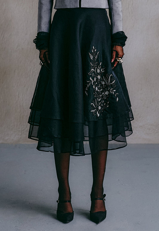 Layered Noir Skirt